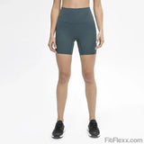 6 Inch Inseam Women High Waisted Workout Shorts